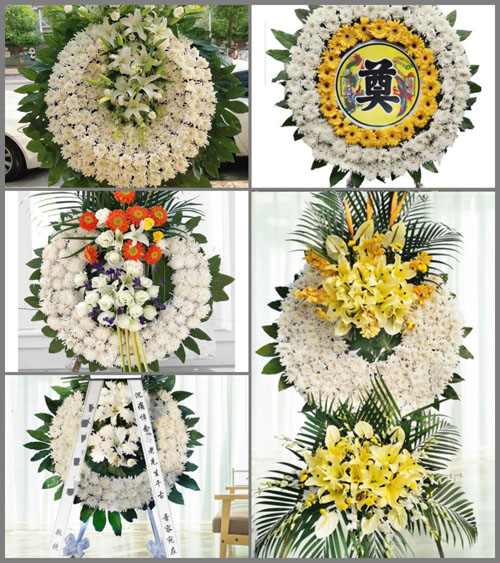 安徽阜阳市颍上县半岗镇黄连沟村花圈速递